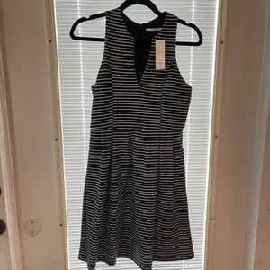 Francesca's Collections Black and White Striped Dress